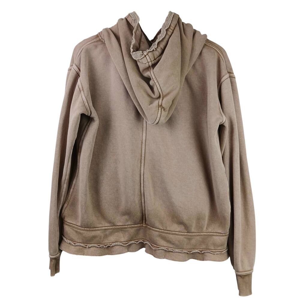 We The Free SZ S Zuma Hooded Sweatshirt Distressed Brown - Picture 4 of 7